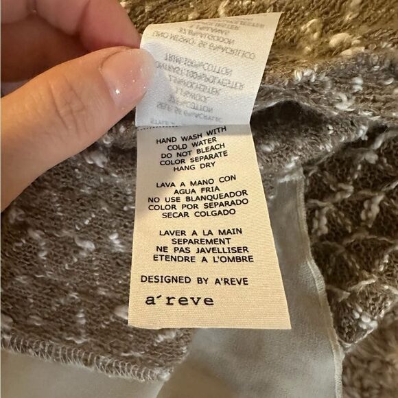 Anthropologie A'reve Sweater Tunic with Lace & Double Bow Detail Size Medium - Picture 16 of 16